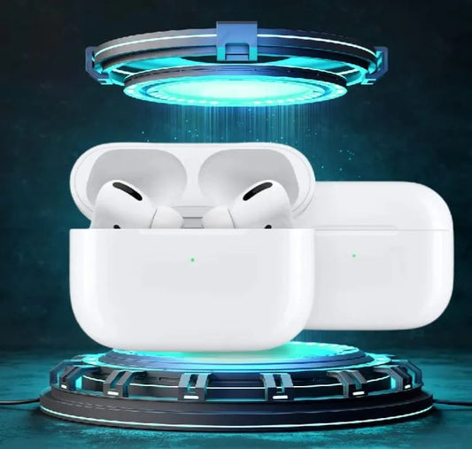 TWS AirPods – HiFi Sound, Smart Touch, Bluetooth Earbuds with Mic – White