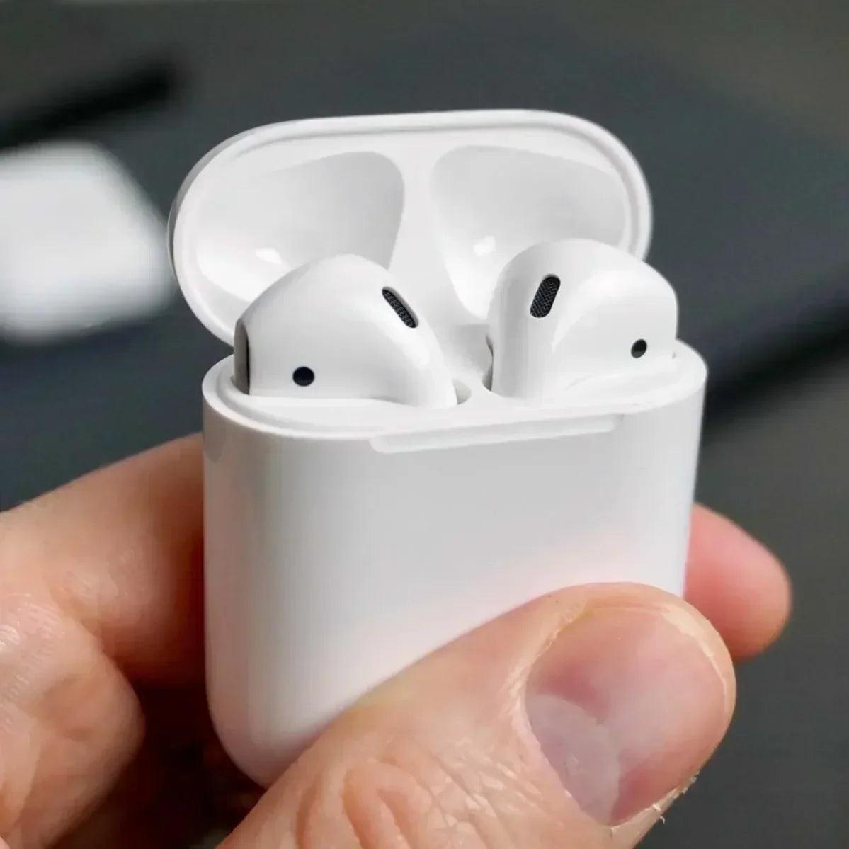 TWS AirPods – HiFi Sound, Smart Touch, Bluetooth Earbuds with Mic – White