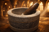 Premium Handcrafted Natural Stone Mortar & Pestle – Traditional Spice Grinder