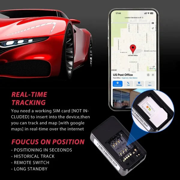 Gps Tracker With Box | Gf07 Wireless Mini Magnetic Gps Tracker Car Tracking Device - Smart Mart Online