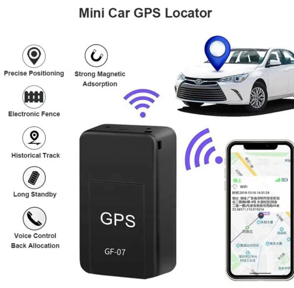 Gps Tracker With Box | Gf07 Wireless Mini Magnetic Gps Tracker Car Tracking Device - Smart Mart Online